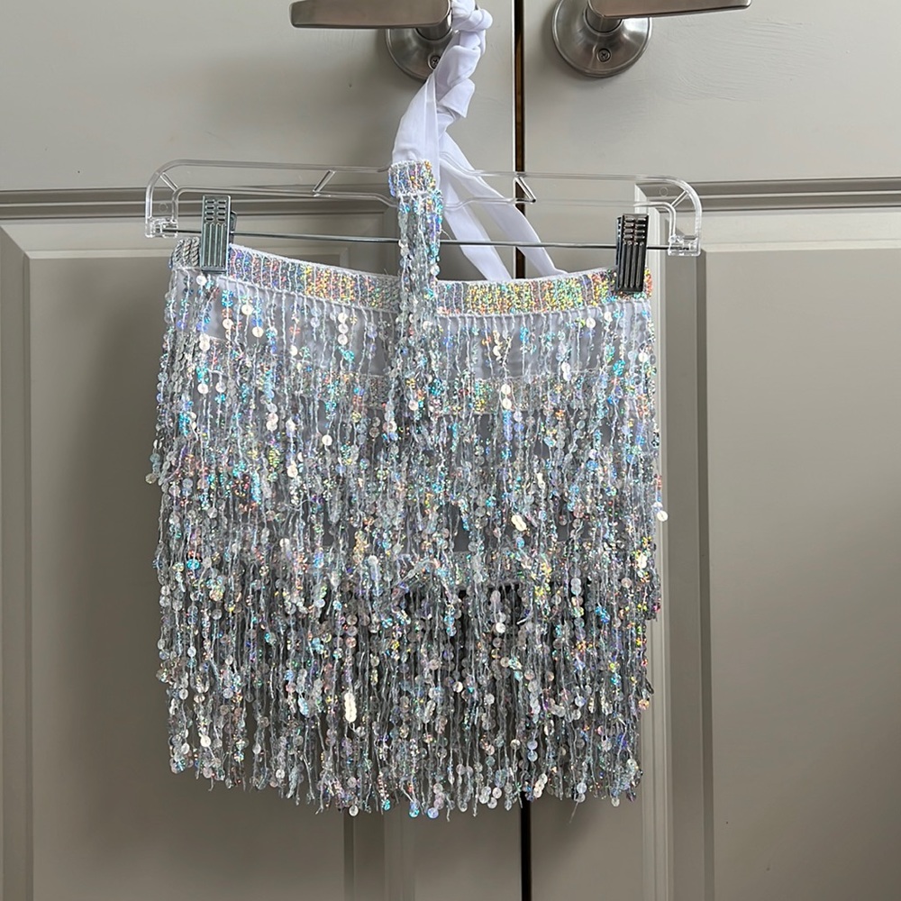 Silver Tassel Skirt
